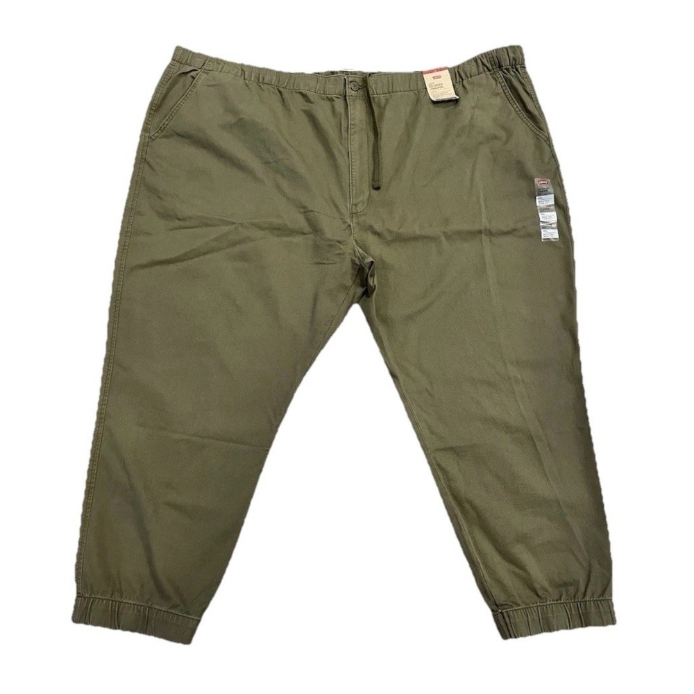 Levi's Men's XX Chino Joggers Tapered Pants 5XL Stretch Drawstring  NWT Green